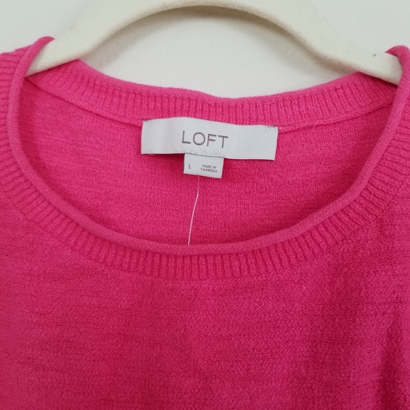 LOFT MARLED ELLIPTICAL HEM SWEATER - Picture 3 of 4